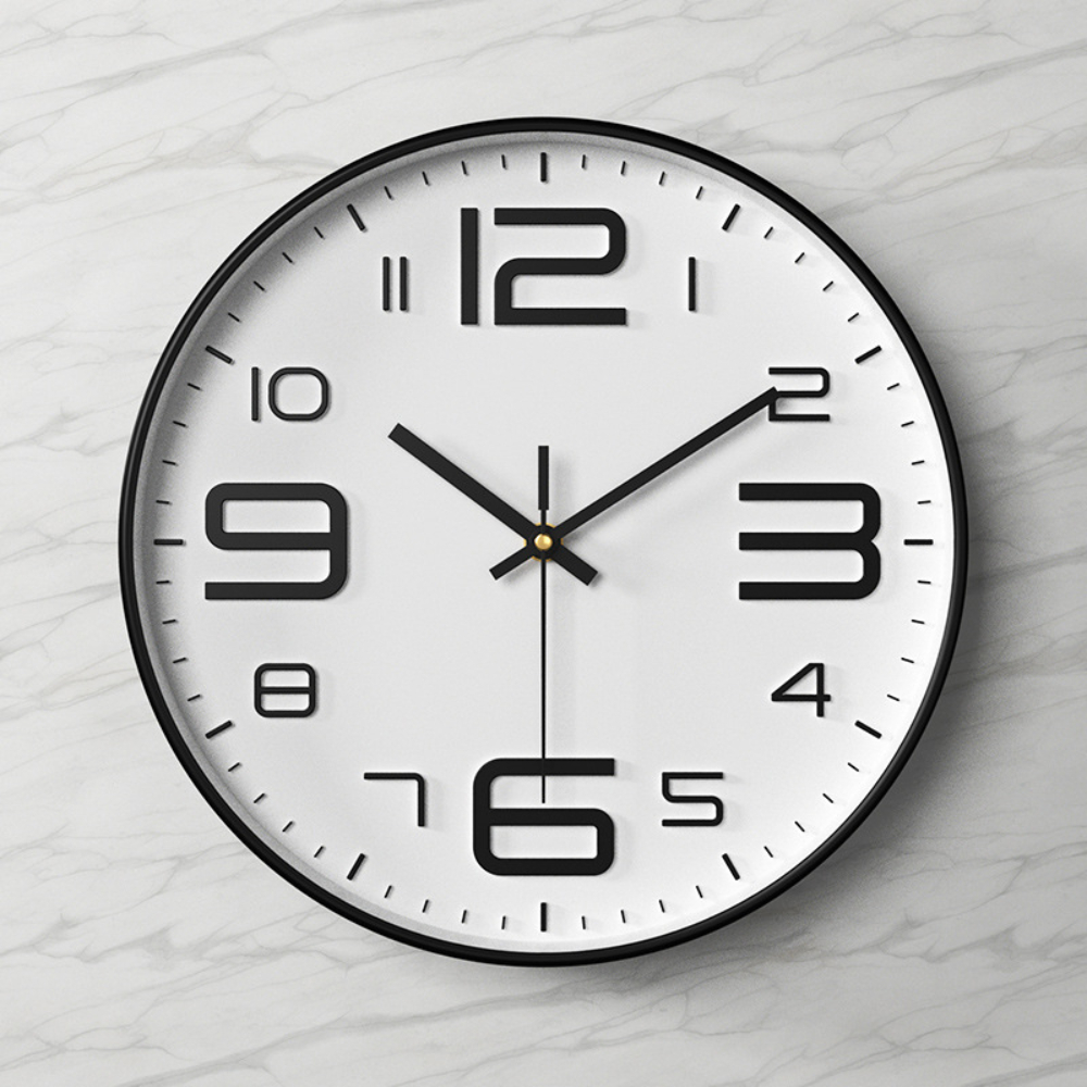 3d number plastic wall clock