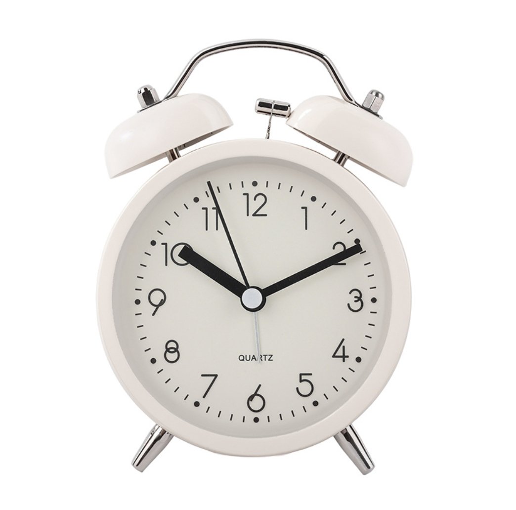 3.8 inch desk clock | Compact Metal Alarm with Night Light - Image 4