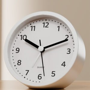 ROUND IRON DESK CLOCK