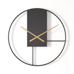 Nordic Modern Iron Wall Clock | Large Wall Clock for Big Spaces
