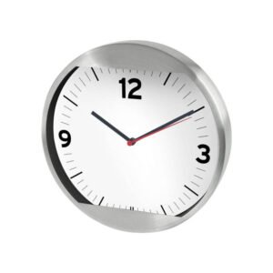 round alumium clock