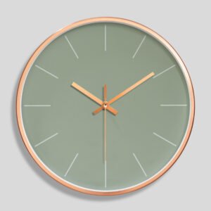 simple metal wall clock
