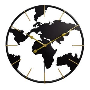 world map clock